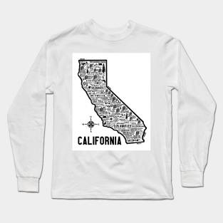 California Map Long Sleeve T-Shirt